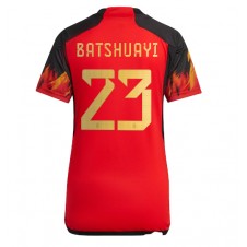 Belgien Michy Batshuayi #23 Hemmatröja Dam VM 2022 Korta ärmar